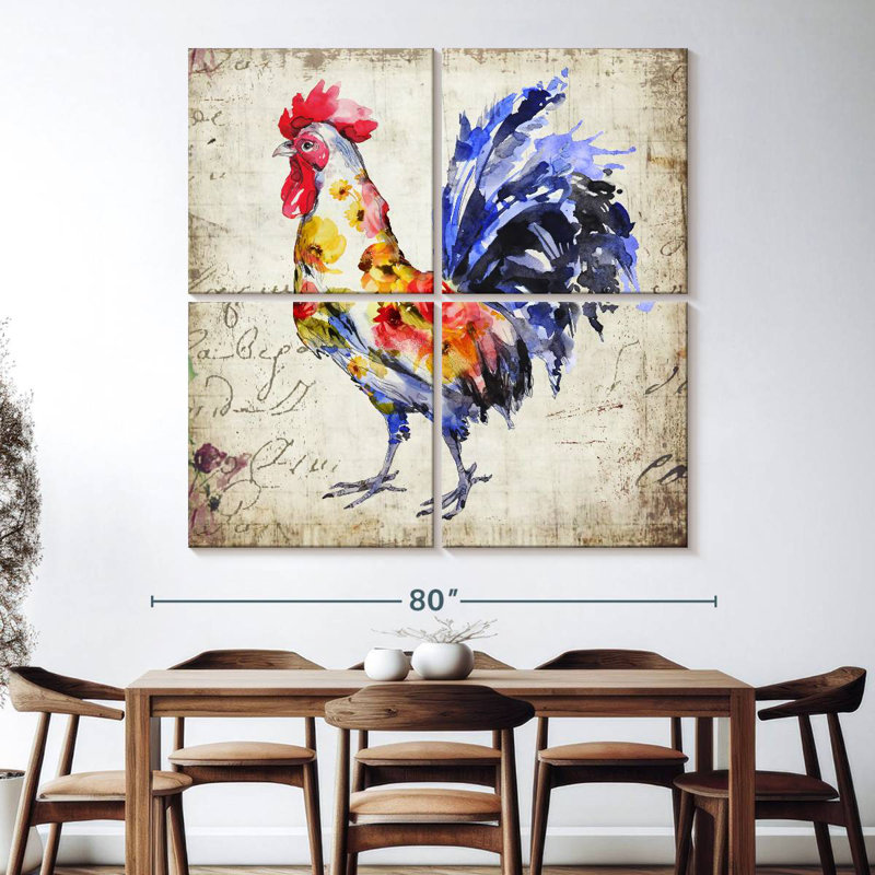 Brampt Floral Rooster