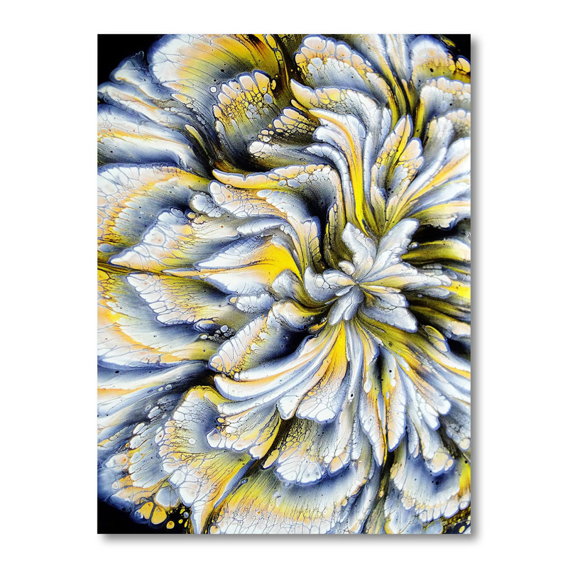 Œuvre d'art moderne sur toile, L 12 po x H 20 po, Toile tendue