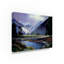 «Light Over Mountain Scene» par Fikes, reproduction de peinture à l'huile sur toile tendue-25323170
