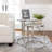 Marble Glass Round Nesting Side Tables, for Style and Function in Living Room or Bedroom Décor-357341045