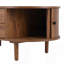 Modern Coffee Table with Stainless Steel Frame and Open Storage Shelf