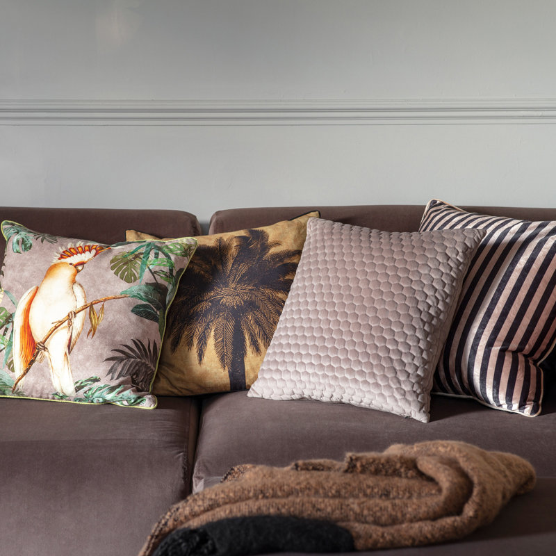 Lamora Floral Square Throw Cushion