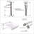 16.5" Square Bathroom Vessel Sink White Porcelain Counter Bowl For Bathroom Vanity