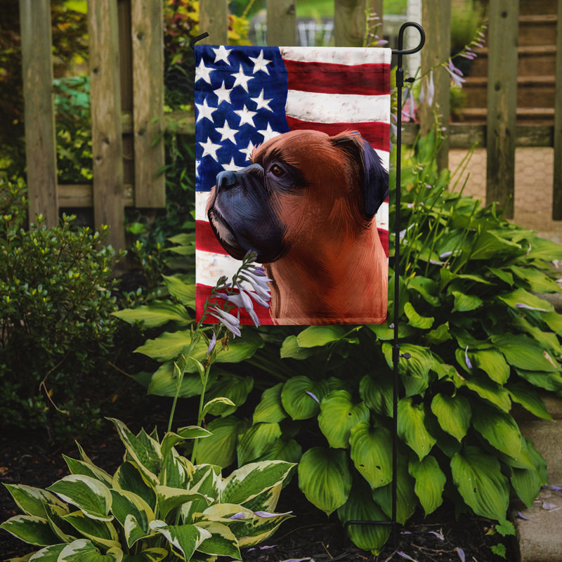 Polyester à 2 côtés 15 x 11 po drapeau de jardin, Boxer