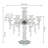 14'' H Crystal Tabletop Candelabra