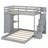 Bunk Bed With 3-Layer Shelves, Drawers And Storage Stairs-1426989053