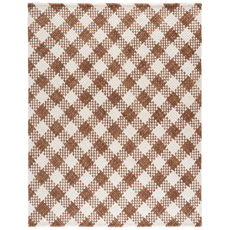 Natural Fiber Couture 105 Hand Woven Performance Checkered Rug, Rectangle 9' x 12'