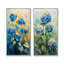 Ensemble d'hortensias muraux bleu et vert-1130955668-1130955666-1130955678