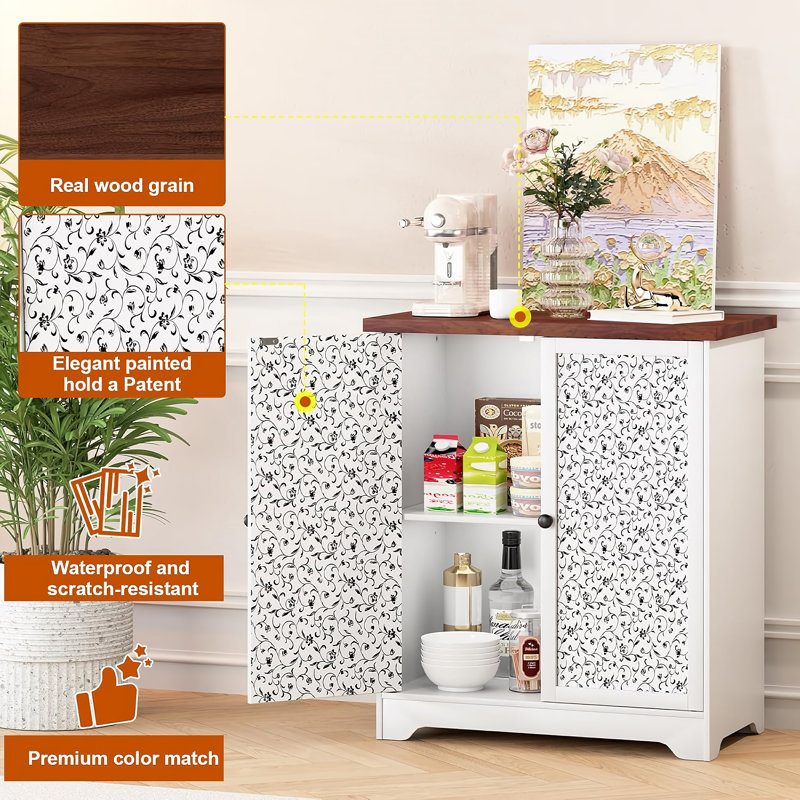 Winston Porter Buffet Sideboard Cabinet with Storage