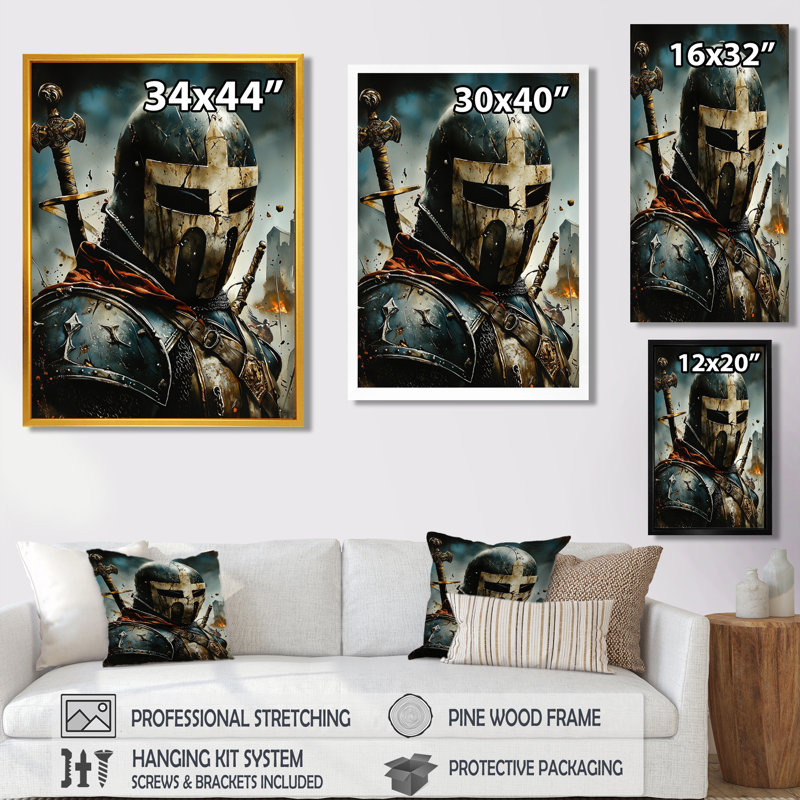 Bachelder - Americana Wall Decor, H 40 po x l 30 po, Reproduction encadrée d'une seule photo, Doré