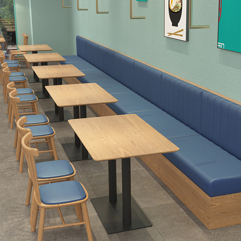 Banc rembourré Nordic Modern Leisure, Bleu acier