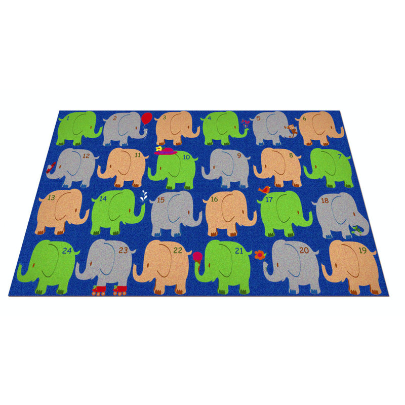 Tapis de classe Elephant Seating, Rectangle 6 pi x 8 pi 6 po