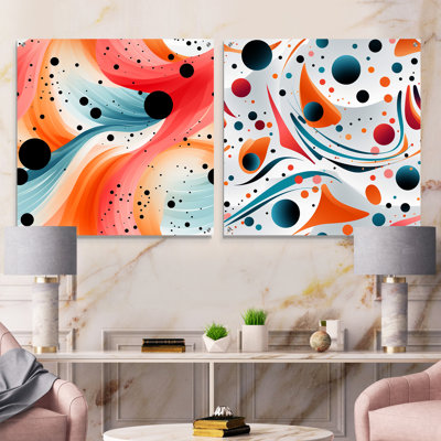 Clione - Abstract Acrylic Wall Art Glass Set Of 2