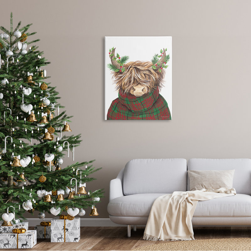 Art mural sur toile de Noël, Toile tendue, H 40 po x l 30 po