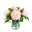 Peony arrangement in vase
