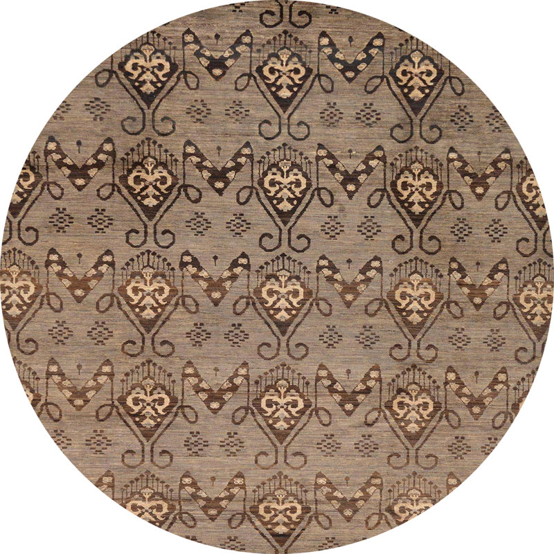 Abstract Indoor Rug, Round 6'