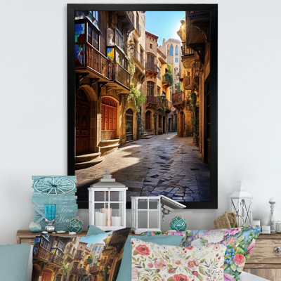 " Spain Gothic Quarter In Barcelone "