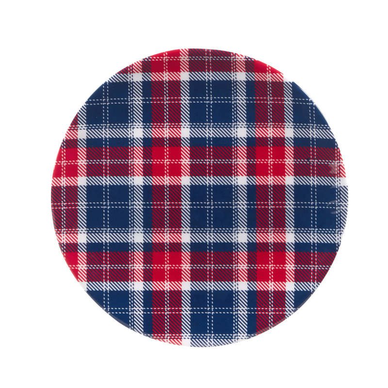 Patriotic Plaid 12 Pc Dinnerware Set