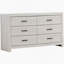 White 6-Drawers Dresser-1596762740