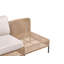 Cassaundra 130 cm W Steel and Wicker Patio Sofa with Cushions