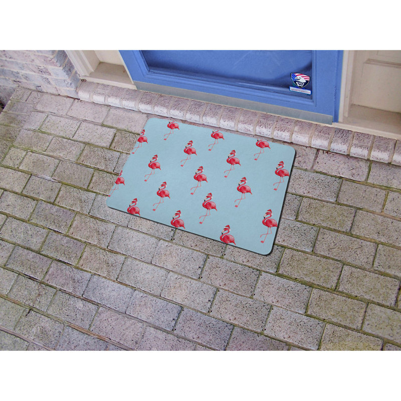 Flamingo Non-Slip Indoor Doormat, Rectangle 1'6" x 2'2"