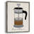 French Press Framed Print - Solid Wood