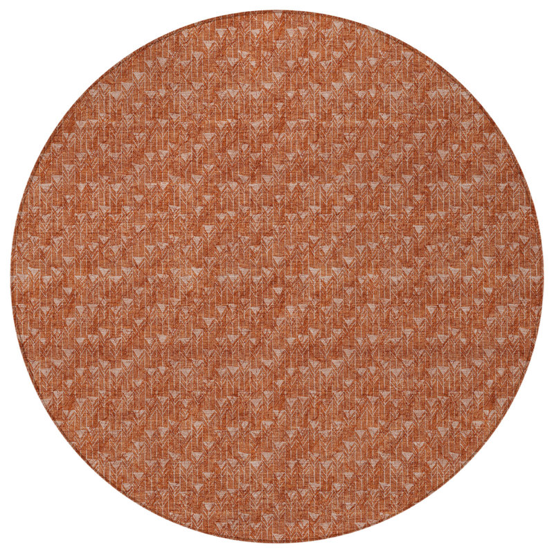 Tapis d'intérieur rond 8 po Terra Cotta