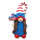 The Holiday Aisle® Magnesium Garden Gnome Holding American Flag Stars ...