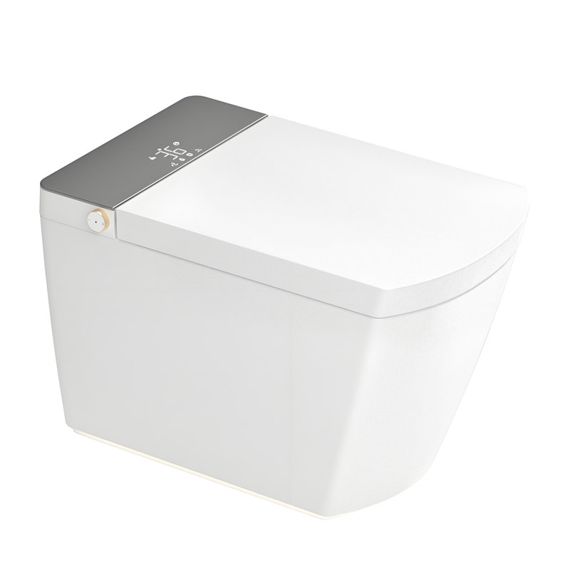 Toilettes modernes et intelligentes avec matériau céramique, conception compacte pour un usage familial