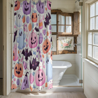 Soft Scare Shadows - 1 Piece Standard Shower Curtain