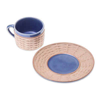 Pospisil Ceramic Teacup and Saucer