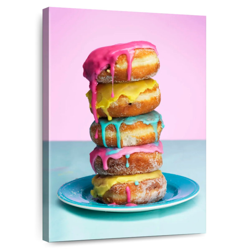 Yarlin Frosted Doughnut Stack, 36" H x 24" W