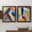 Botanical Revisit I - Ensemble de 2 peintures sur toile encadrées-1448799672-1448799675