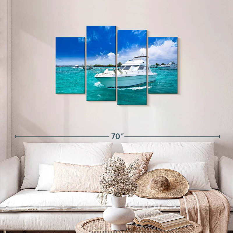 Mehar Yachts At Sea, 27" H x 43" W