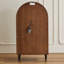Vitrines en bois brun massif
