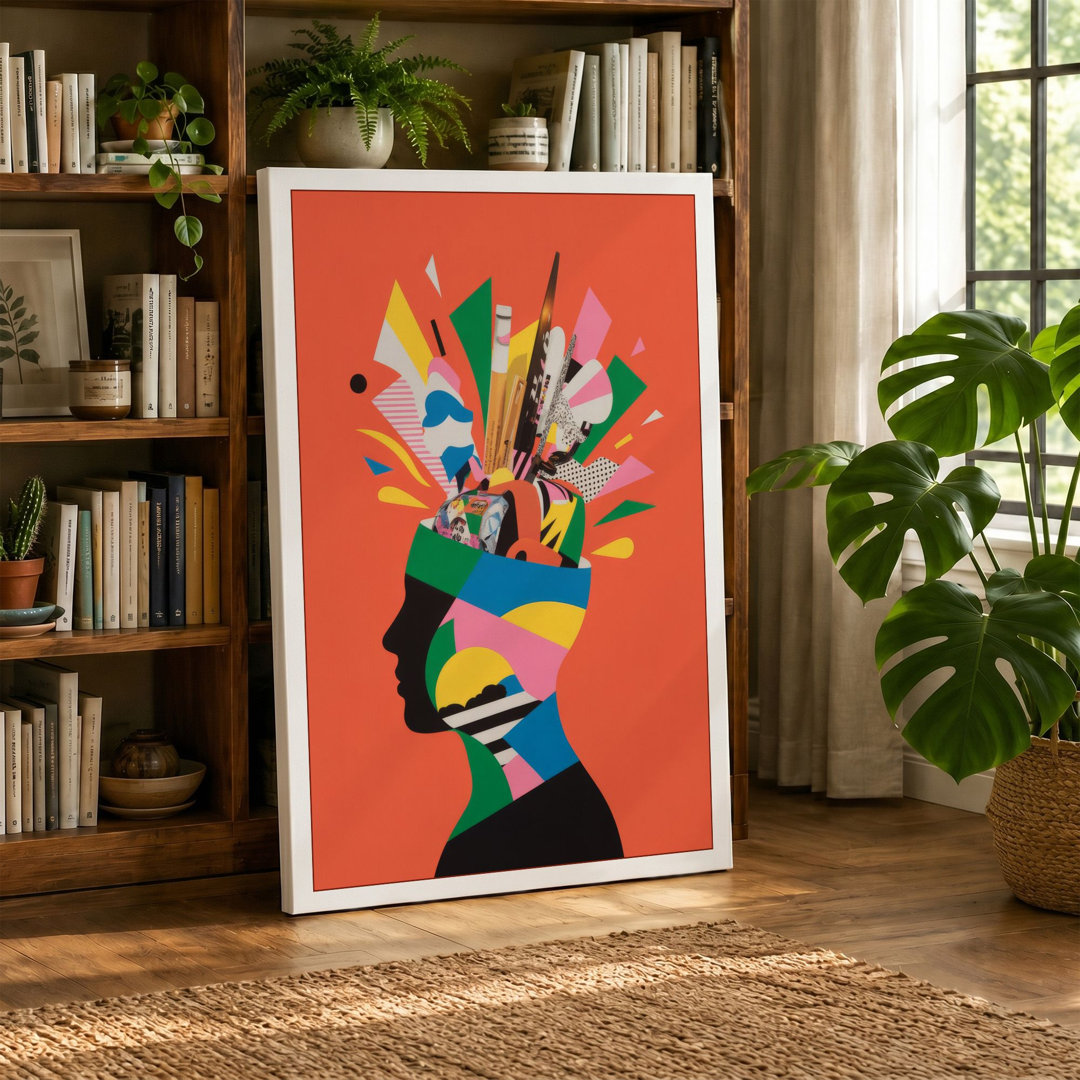 Creative Mind Exploding Modern - Wrapped Canvas
