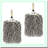 2 Pack Fuzzy Animal Chenille Hand Towels with Loop - Cute Hanging Towels for Bathroom & Kitchen (Grey)