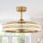 29.1" Caged Ceiling Fan with Dimmable LED Lights and Remote Control