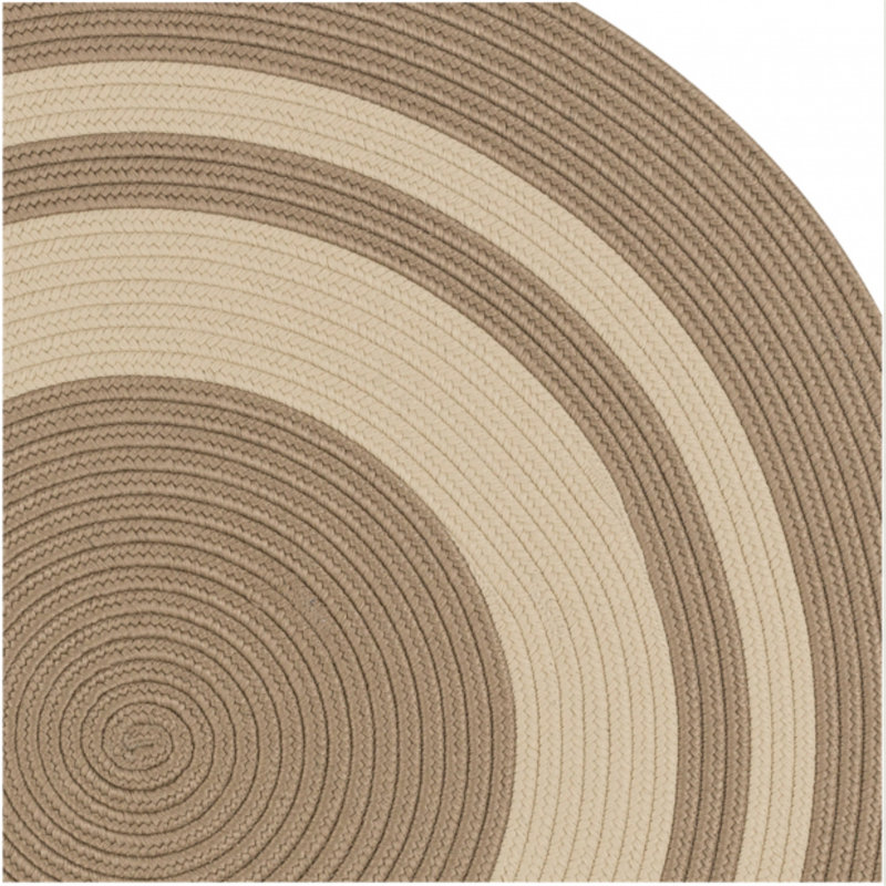 Tapis intérieur / extérieur Don - Sable, Rond 7 pi