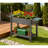 Multifunctional Wooden Planters With Storage And Mobility For Home Garden