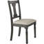 Chaise d'appoint en bois (ensemble de 2)