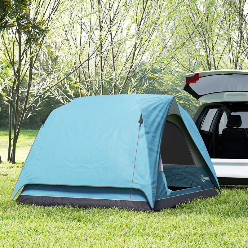 3 Person Tent, Navy Blue/Light Blue