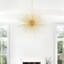 14 Light Starburst Chandelier – 40” Diameter, Gold Leaf Finish – Modern Ceiling Light for Dining Room, Living Room, Bedroom-1783054855
