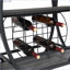 Chariot-bar industriel à 3 niveaux avec roues, bouteille et amp; Rangement pour verres à vin | Fer | Cuisine
