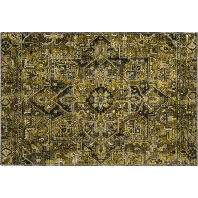 Premium Machine Washable Cerrito AMF570 Brown Rug