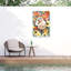 Canard bolognaise avec arc-en-ciel sur toile-98096896