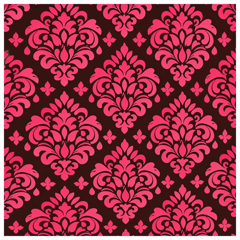 Pink Damask Pattern Blankets, 50in W x 60in H