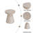 Outdoor/Indoor Lightweight Concrete Side Table-1324143927