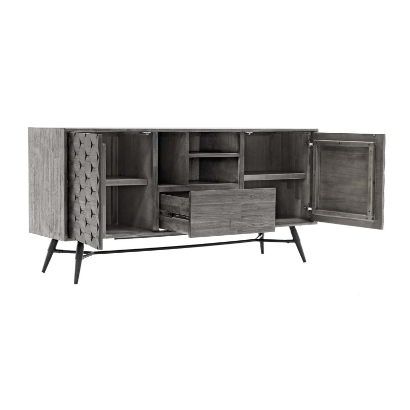 Buffet Makena en bois d'acacia gris