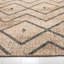 Tapis géométrique en jute tissé à la main Hawes-1467683532